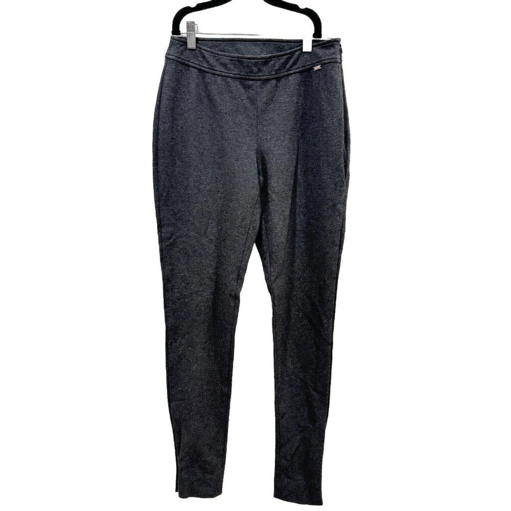 St John Ankle Vented Slit Gray Grey Pants Women’s Size 4 Yellow Label